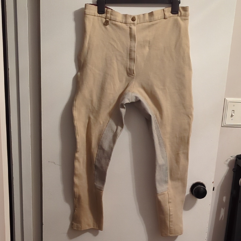 Women's Tan Equestrian Chinos